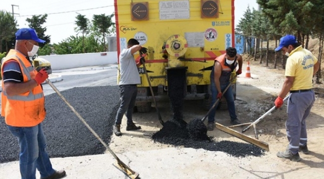 Kınalı Mevkiinde Asfalt Yama Çalışması