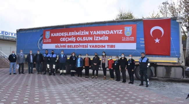 Silivri'den İzmir'e İkinci Yardım TIR'ı Yola Çıktı