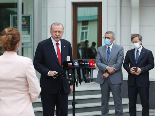 Erdoğan: "Yeşil vatanı korumak için mücadelemiz devam edecektir"