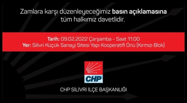 CHP, fatura zamlarını protesto edecek