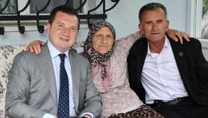 Başkan Balcıoğlu'ndan Şehit Annesine Anlamlı Bayram Ziyareti