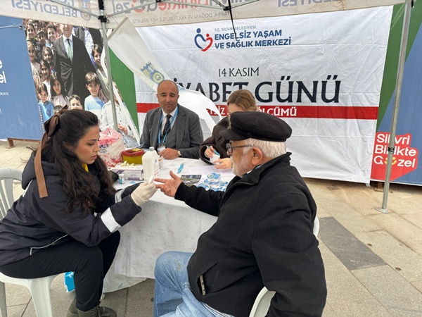 Silivri Belediyesi, Diyabet Günü'nde Ücretsiz Şeker Ölçümü Hizmeti Sağladı