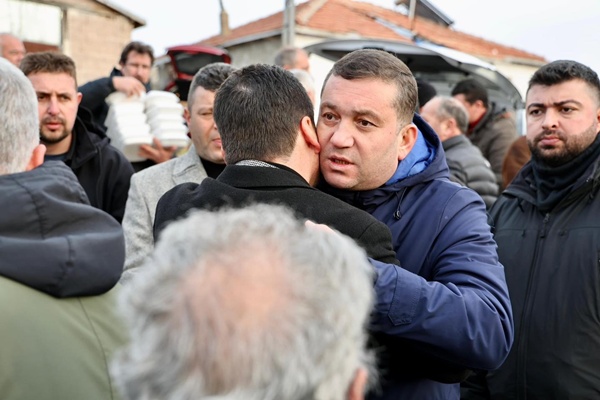 Başkan Balcıoğlu, Kaymakam Tolga Toğan'ı Acılı Gününde Yalnız Bırakmadı