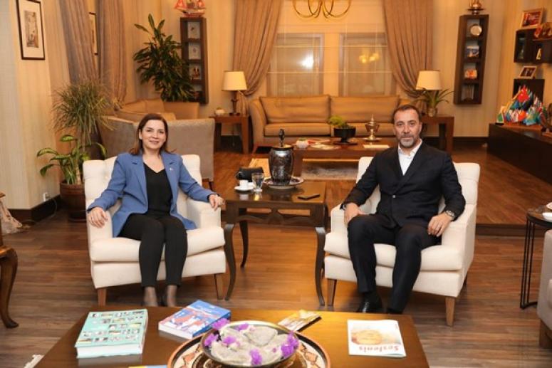 Başkan Yılmaz, Arzu Erdem'i Konuk Etti