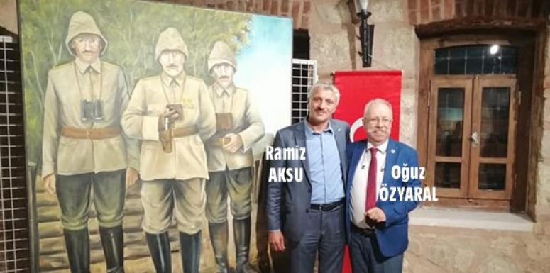 Aksu'dan 29 Ekim Özel Resim Sergisi'ne ziyaret